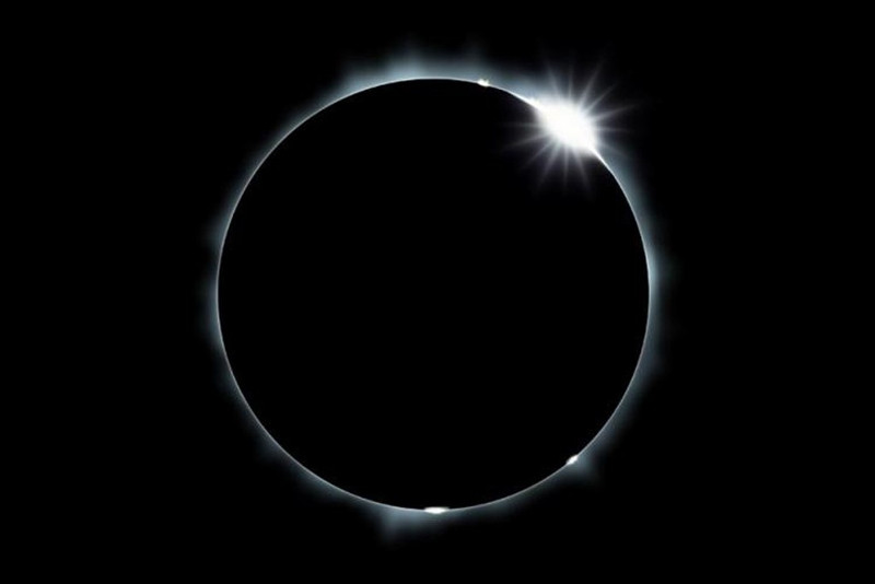 Picture 9 of The world welcomes the sun's ring, the moon in the middle of the year 2017