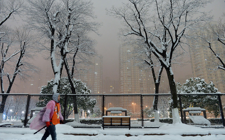 Picture 10 of Thousands of cars in Changzhou are covered by snow for many days