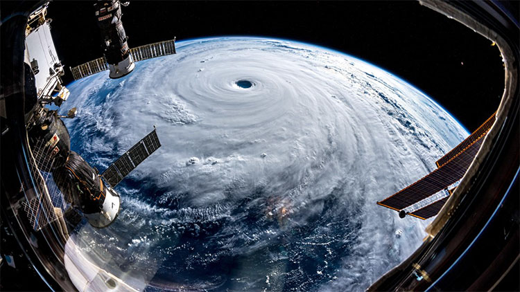 Picture 2 of Threatening Super Typhoon Trami looks from space