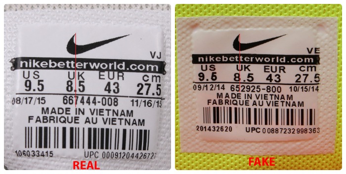 Picture 7 of Tips to help you distinguish true and fake Nike shoes in a standard way