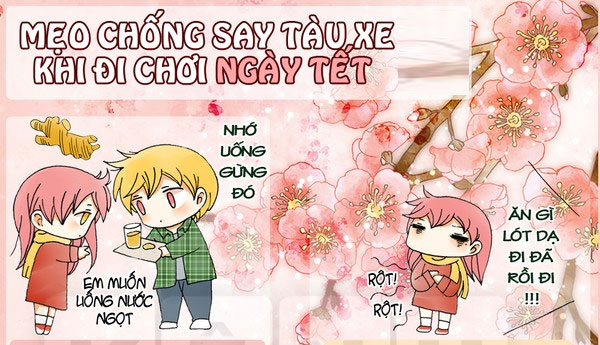Picture 1 of Tips to prevent motion sickness when going out on Tet