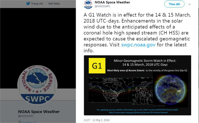 Picture 1 of Today March 14, the Sun storm will reach Earth and this is NOAA's warning