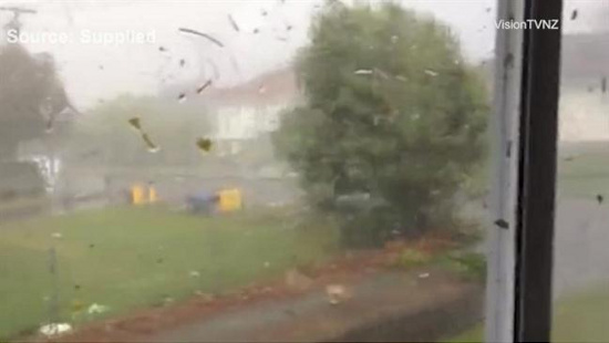 Picture 1 of Tornado devastated New Zealand