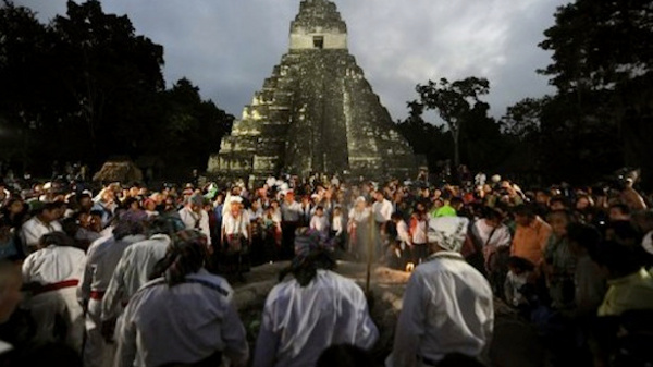 Picture 1 of Tourists ruin the Maya Temple during the