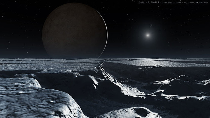 Picture 1 of Traces of the vast ocean on Pluto's moon