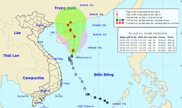 Picture 1 of Tropical depression intensified into storm No. 2