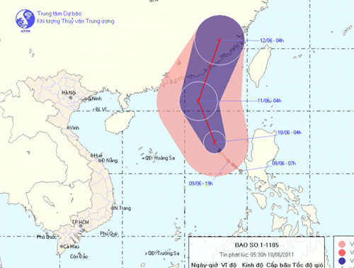 Picture 1 of Tropical depressions intensified into storms