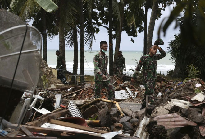 Picture 1 of Tsunami from Anak Krakatoa volcano can be as high as 150 meters
