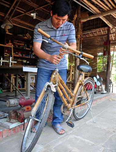 Picture 5 of Turn the bamboo into an export bike frame