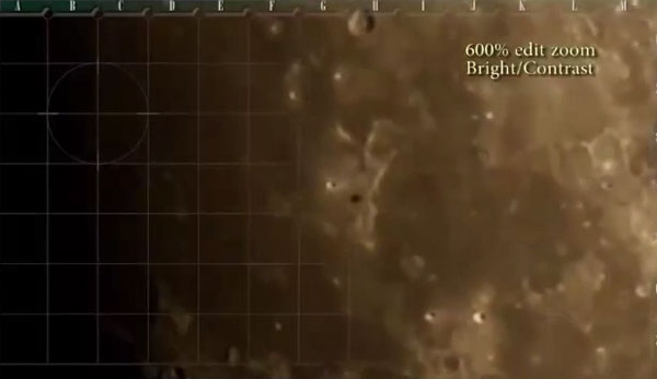 Picture 1 of Turning the UFO image over the Moon?