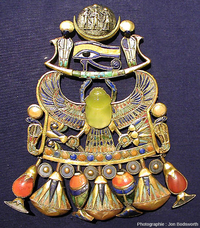 Picture 1 of Tutankhamun's beetle pendant is made from comets