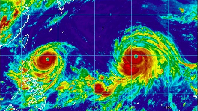 Picture 2 of Typhoon Goni and Atsani headed straight for East Asia