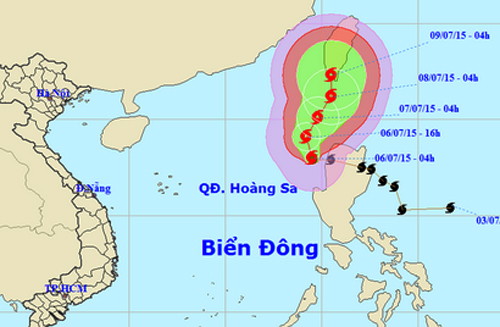 Picture 1 of Typhoon Linfa has entered the South China Sea