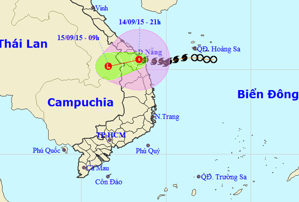 Picture 11 of Typhoon No. 3 approaching Quang Nam - Quang Ngai
