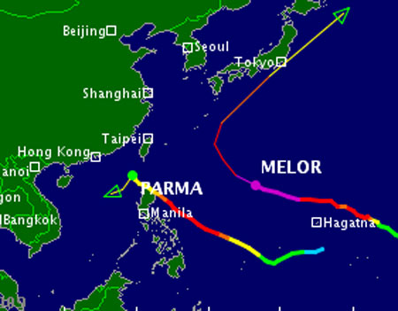 Picture 2 of Typhoon Parma is complicated