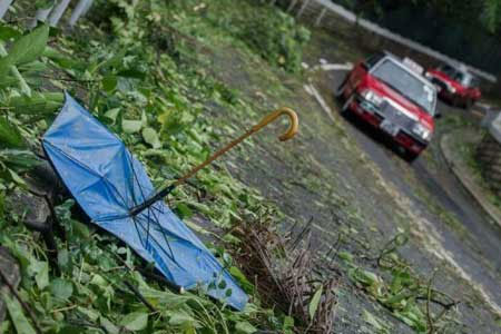 Picture 1 of Typhoon Vicente hit Hong Kong, more than 100 people were injured