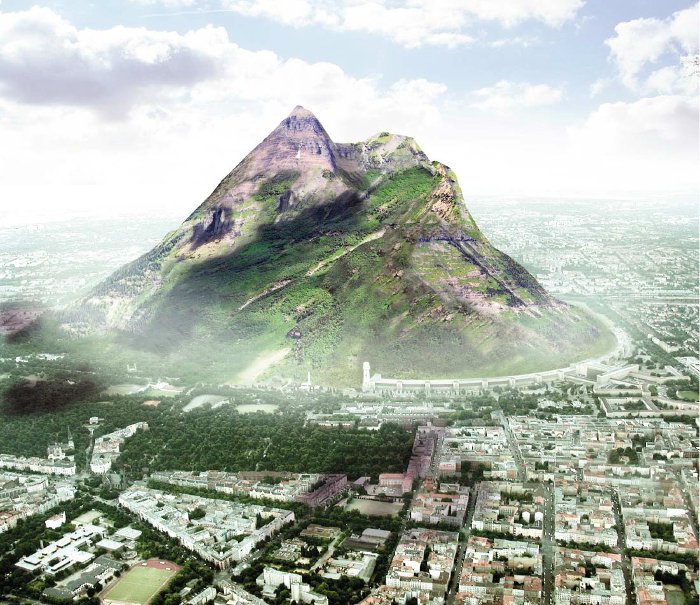 Picture 1 of UAE built artificial mountains to increase rainwater