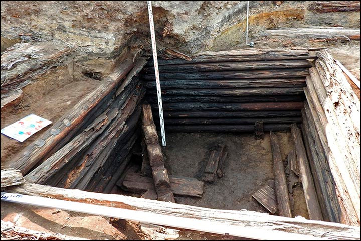 Picture 1 of Unearth burnt house ruins, discover 400-year-old baked radish