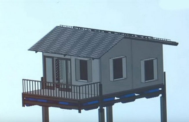 Picture 2 of Unique 'amphibian' house is not afraid of flooding in the West