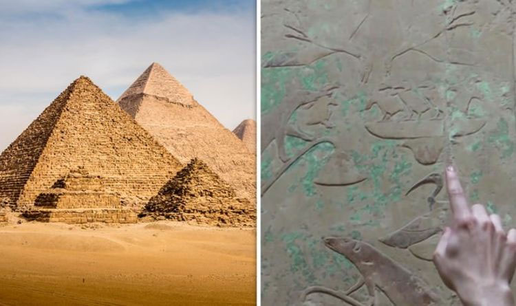 Picture 1 of 'Unique discovery' inside the pyramid tomb of the Egyptian pharaoh