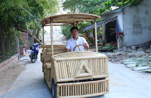Picture 2 of Unique electric car with bamboo friendly environment