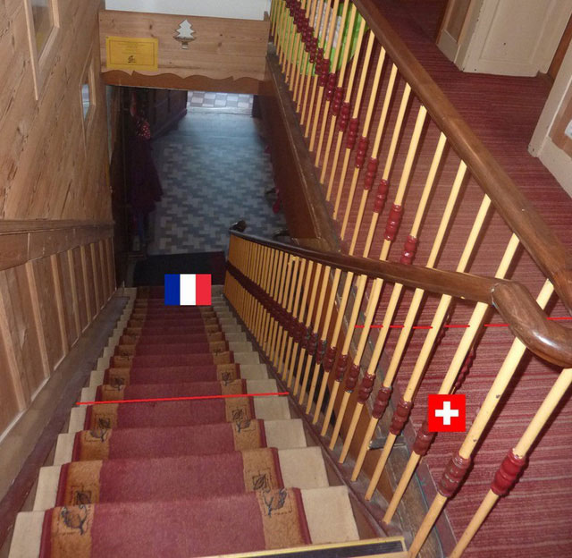 Picture 5 of Unique hotel planet: Guests sleep in Switzerland but must go to France to go to the bathroom