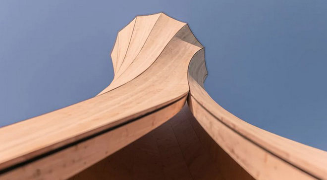 Picture 5 of Unique spiral tower made of wood in the world first
