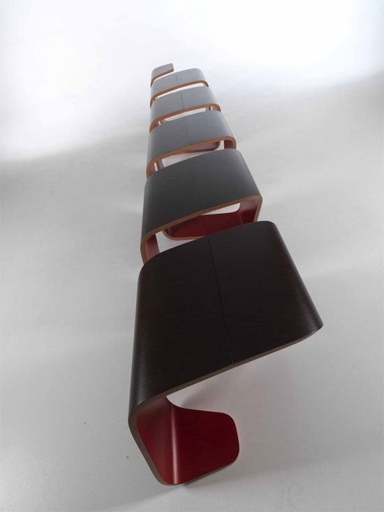 Picture 8 of Unique waiting benches have DNA molecule model