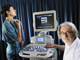 Picture 1 of Use ultrasound to measure blood pressure