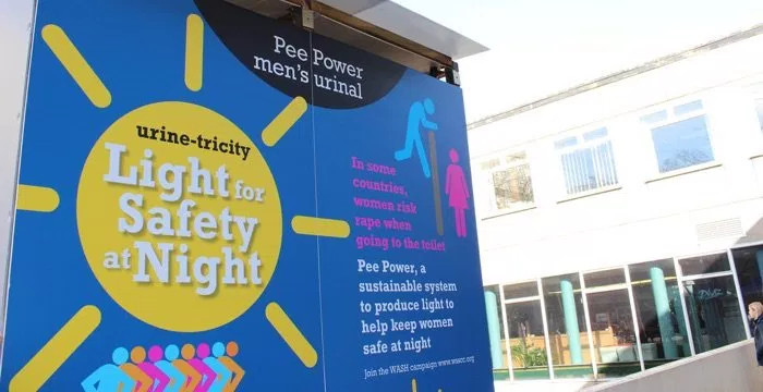 Picture 2 of Using urine to create electricity, by the way, clean up all germs in the urine