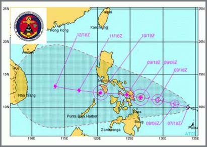 Utor storms straight ahead of Vietnam images 1