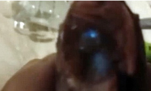 Picture 1 of Video: Herring belly glows blue suspicious of radioactive poisoning