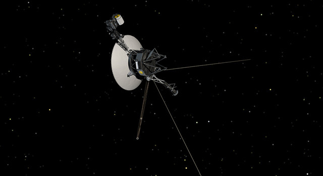 Picture 1 of Video: NASA ships bring messages to aliens still active