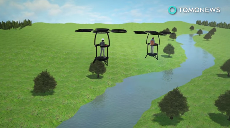 Picture 1 of Video: Personal flying vehicles take off vertical