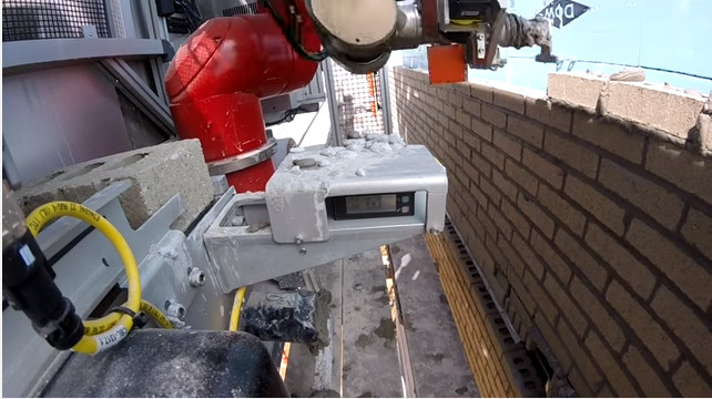 Picture 1 of Video: Robot builds walls 6 times faster than masons