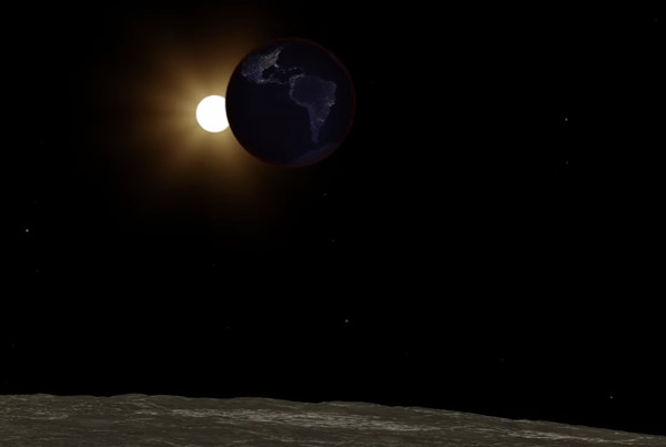 Picture 1 of Video: Standing at the Moon watching the full lunar eclipse