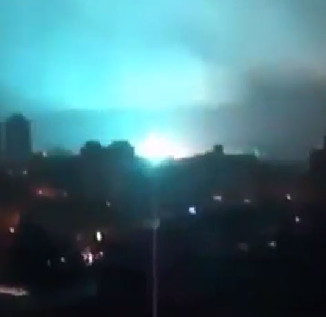 Picture 1 of Video: Strange light in the sky of Brazil