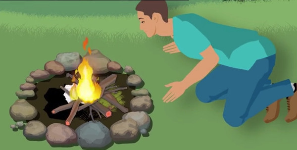 Picture 1 of Video: The secret to creating and keeping fire when lost in the wild