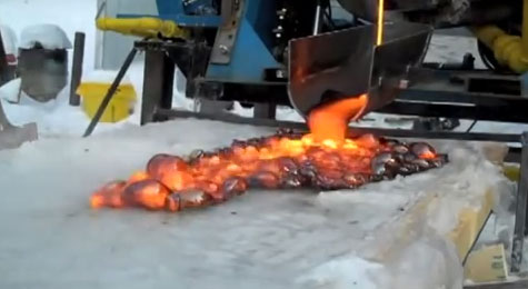 Picture 1 of Video: What happens when lava meets ice?