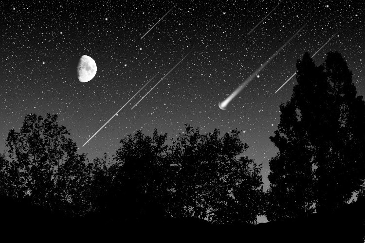 Picture 1 of Vietnam welcomed the first meteor shower in 2017, the maximum frequency of 100 tracks / hour