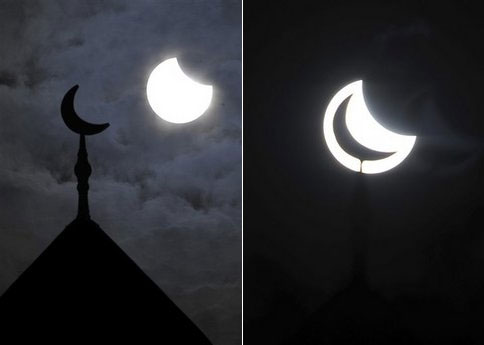 Picture 14 of Vietnamese residents and the world eagerly watch eclipse