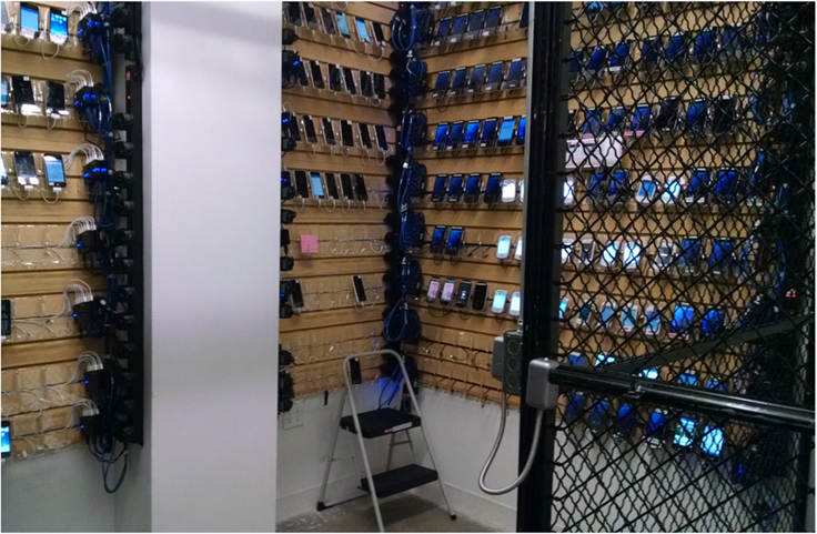Picture 7 of Visit Facebook's data center, where the app tests over 2,000 phones at the same time