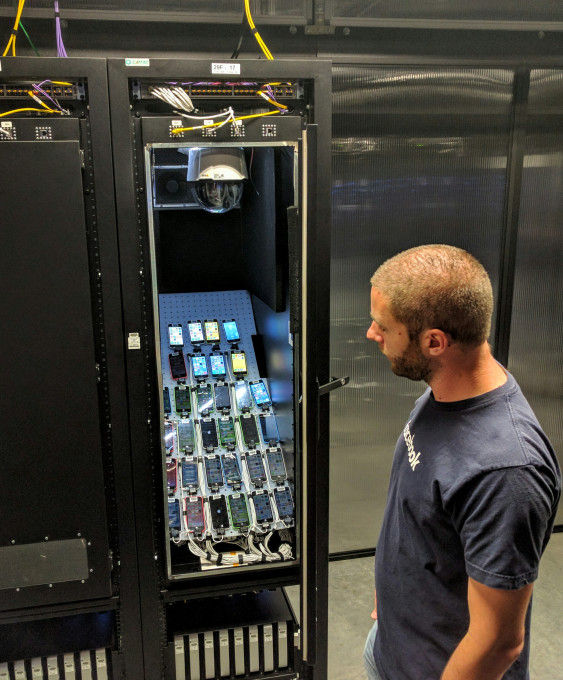 Picture 9 of Visit Facebook's data center, where the app tests over 2,000 phones at the same time