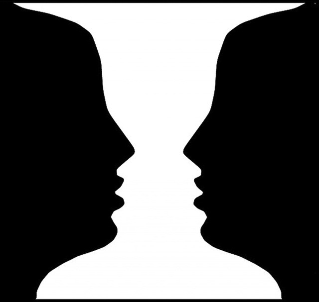 Picture 2 of Visual illusion 'brain pain' most: This picture is white, or black background?