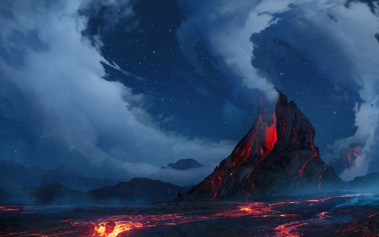 Picture 1 of Volcanic eruption helps dinosaurs dominate the Earth
