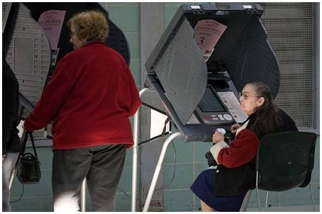 Picture 8 of Voting machine in the US election
