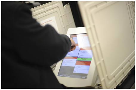 Picture 9 of Voting machine in the US election