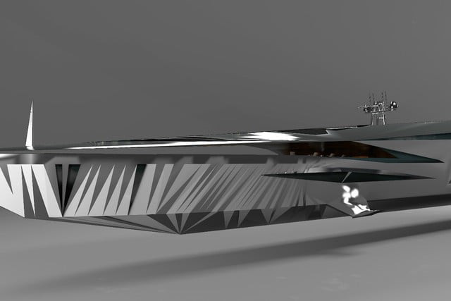 Picture 5 of Watch the giant superyacht like stepping out of sci-fi movies
