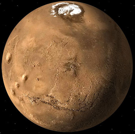 Picture 2 of Water freezes right under the surface of Mars