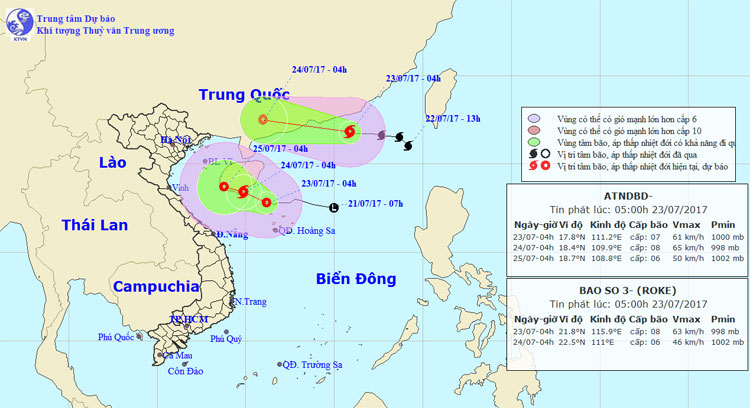 Picture 1 of Weather forecast July 23: Lowering the risk of a strong storm